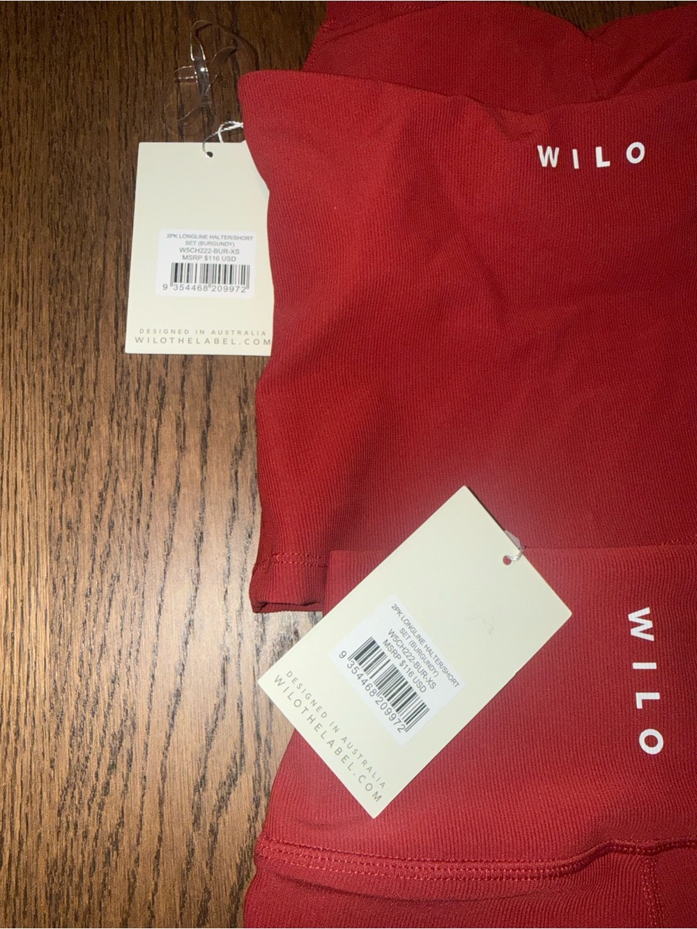 Wilo Burgundy Set - Sleek Everyday Piece - Picture 4 of 6